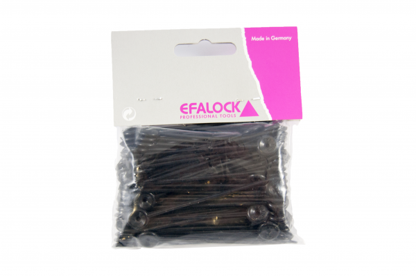Efalock Delrinnadeln schwarz 100er